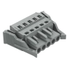 Wago 231-105/037-000 anyacsatlakozó, 5 pólusú, 2,5 mm², 5 mm, szürke