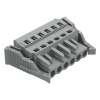 Wago 231-106/037-000 anyacsatlakozó, 6 pólusú, 2,5 mm², 5 mm, szürke