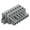 Wago 231-107/027-000 anyacsatlakozó, 7 pólusú, 2,5 mm², 5 mm, szürke