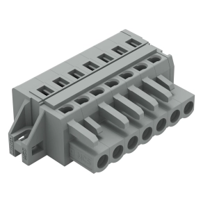 Wago 231-107/027-000 anyacsatlakozó, 7 pólusú, 2,5 mm², 5 mm, szürke