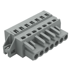 Wago 231-107/031-000 anyacsatlakozó, 7 pólusú, 2,5 mm², 5 mm, szürke