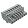 Wago 231-108/008-000 anyacsatlakozó, 8 pólusú, 2,5 mm², 5 mm, szürke