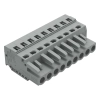 Wago 231-109/026-000 anyacsatlakozó, 9 pólusú, 2,5 mm², 5 mm, szürke