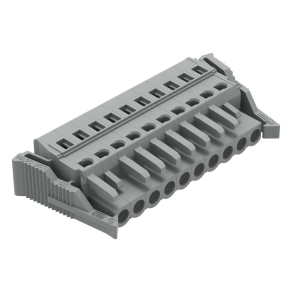Wago 231-110/037-000 anyacsatlakozó, 10 pólusú, 2,5 mm², 5 mm, szürke