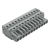 Wago 231-112/026-000 anyacsatlakozó, 12 pólusú, 2,5 mm², 5 mm, szürke