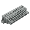 Wago 231-112/031-000 anyacsatlakozó, 12 pólusú, 2,5 mm², 5 mm, szürke