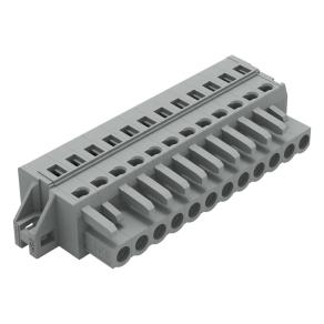 Wago 231-112/031-000 anyacsatlakozó, 12 pólusú, 2,5 mm², 5 mm, szürke