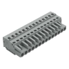 Wago 231-114/026-000 anyacsatlakozó, 14 pólusú, 2,5 mm², 5 mm, szürke