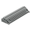 Wago 231-117/037-000 anyacsatlakozó, 17 pólusú, 2,5 mm², 5 mm, szürke