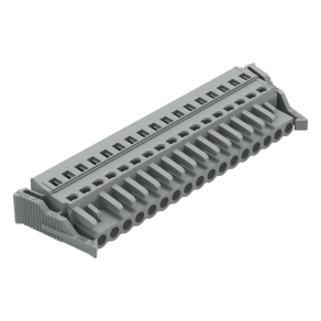 Wago 231-117/037-000 anyacsatlakozó, 17 pólusú, 2,5 mm², 5 mm, szürke