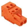Wago 231-302/026-000 anyacsatlakozó, 2 pólusú, 2,5 mm², 5,08 mm, narancssárga