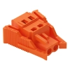 Wago 231-302/037-000 anyacsatlakozó, 2 pólusú, 2,5 mm², 5,08 mm, narancssárga