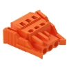 Wago 231-303/037-000 anyacsatlakozó, 3 pólusú, 2,5 mm², 5,08 mm, narancssárga