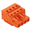 Wago 231-304/026-000 anyacsatlakozó, 4 pólusú, 2,5 mm², 5,08 mm, narancssárga