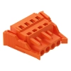 Wago 231-304/037-000 anyacsatlakozó, 4 pólusú, 2,5 mm², 5,08 mm, narancssárga