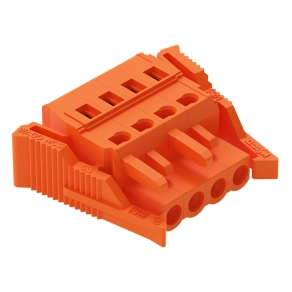 Wago 231-304/037-000 anyacsatlakozó, 4 pólusú, 2,5 mm², 5,08 mm, narancssárga