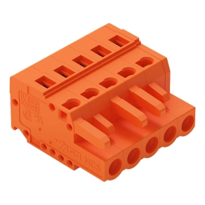 Wago 231-305/026-000 anyacsatlakozó, 5 pólusú, 2,5 mm², 5,08 mm, narancssárga