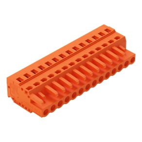 Wago 231-314/026-000 anyacsatlakozó, 14 pólusú, 2,5 mm², 5,08 mm, narancssárga