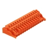 Wago 231-314/037-000 anyacsatlakozó, 14 pólusú, 2,5 mm², 5,08 mm, narancssárga