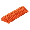 Wago 231-316/037-000 anyacsatlakozó, 16 pólusú, 2,5 mm², 5,08 mm, narancssárga