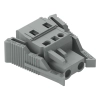 Wago 231-202/037-000 anyacsatlakozó, 2 pólusú, 2,5 mm², 7,5 mm, szürke