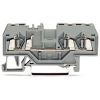 Wago 280-681 3 vezetékes átmenő sorkapocs, 2,5 mm², középső jelöléssel, DIN 35 x 15 és 35 x 7,5 sínhez, CAGE CLAMP®, szürke