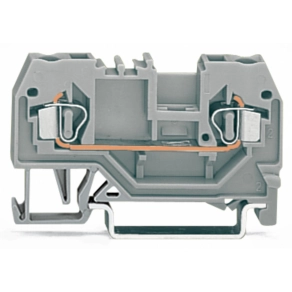 Wago 280-905 2 vezetékes átmenő sorkapocs, 2,5 mm², CAGE CLAMP, középső jelölés, DIN 35 × 15 és 35 × 7,5, fekete