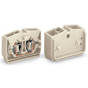 Wago 264-231 4 vezetékes, középső sorkapocs, nyomógombok nélkül, megfelelő Ex e II alkalmazásokhoz, 1 pólusú, 2,5 mm², CAGE CLAMP®, világosszürke