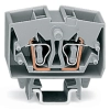 Wago 264-726 4 vezetékes, miniatűr, átmenő sorkapocs, 2,5 mm², vizsgálati lehetőség, középső jelölés, DIN-15-ös sínre, CAGE CLAMP®, narancssárga