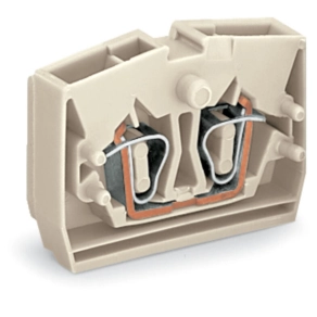 Wago 264-131 2 vezetékes középső sorkapocs, nyomógombok nélkül, megfelelő Ex e II alkalmazásokhoz, 1 pólusú, 2,5 mm², CAGE CLAMP®, világosszürke