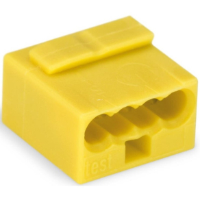 Wago vezeték összekötő 4-es sárga (243-504)