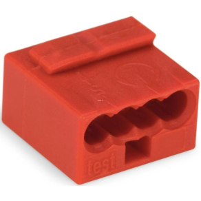 Wago vezeték összekötő 4-es piros (243-804)