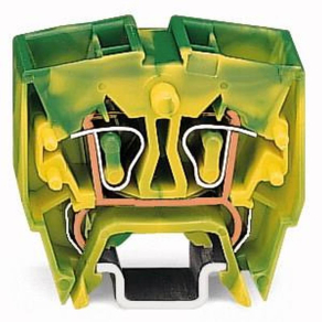   WAGO 264-727/999-950 4 vezetékes Mini sínre rögzíthető sork.2,5 mm2, zöld-sárga