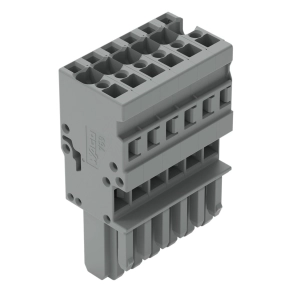 Wago 769-106 anyacsatlakozó, 6 pólusú, 4 mm², 5 mm, szürke