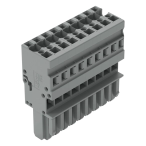 Wago 769-109 anyacsatlakozó, 9 pólusú, 4 mm², 5 mm, szürke