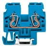 Wago 870-914 2 vezetékes átmenő sorkapocs, 2,5 mm², CAGE CLAMP, Ex i, oldalsó/középső jelölés, DIN-15 sínre, kék