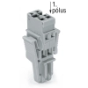 Wago 769-102/021-000 anyacsatlakozó, 2 pólusú, 4 mm², szürke