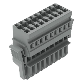 Wago 769-109/021-000 anyacsatlakozó, 9 pólusú, 4 mm², 5 mm, szürke