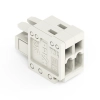 Wago 734-102 anyacsatlakozó, 2 pólusú, 1,5 mm², 3,5 mm, világosszürke