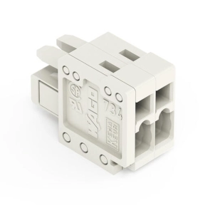 Wago 734-102 anyacsatlakozó, 2 pólusú, 1,5 mm², 3,5 mm, világosszürke