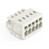Wago 734-105 anyacsatlakozó, 5 pólusú, 1,5 mm², 3,5 mm, világosszürke