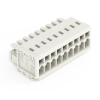 Wago 734-109 anyacsatlakozó, 9 pólusú, 1,5 mm², 3,5 mm, világosszürke