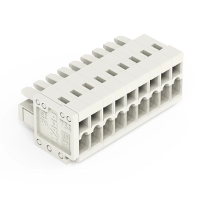 Wago 734-109 anyacsatlakozó, 9 pólusú, 1,5 mm², 3,5 mm, világosszürke
