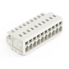 Wago 734-110 anyacsatlakozó, 10 pólusú, 1,5 mm², 3,5 mm, világosszürke