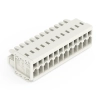 Wago 734-112 anyacsatlakozó, 12 pólusú, 1,5 mm², 3,5 mm, világosszürke