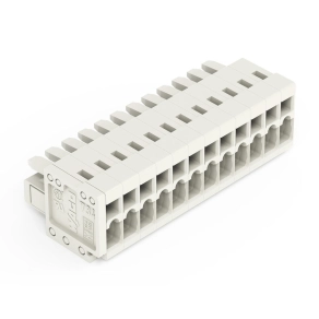 Wago 734-112 anyacsatlakozó, 12 pólusú, 1,5 mm², 3,5 mm, világosszürke