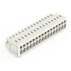 Wago 734-116 anyacsatlakozó, 16 pólusú, 1,5 mm², 3,5 mm, világosszürke