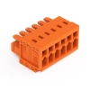 Wago 734-206 anyacsatlakozó, 6 pólusú, 1,5 mm², 3,81 mm, narancssárga