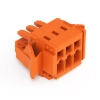 Wago 734-203/037-000 anyacsatlakozó, 3 pólusú, 1,5 mm², 3,81 mm, narancssárga
