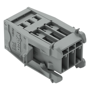 Wago 769-603/005-000 apacsatlakozó, 3 pólusú, 4 mm², 5 mm, szürke